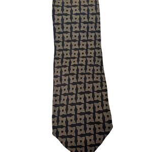 georgio armoni Black & Gold Silk Tie 3 1/2”, 59”